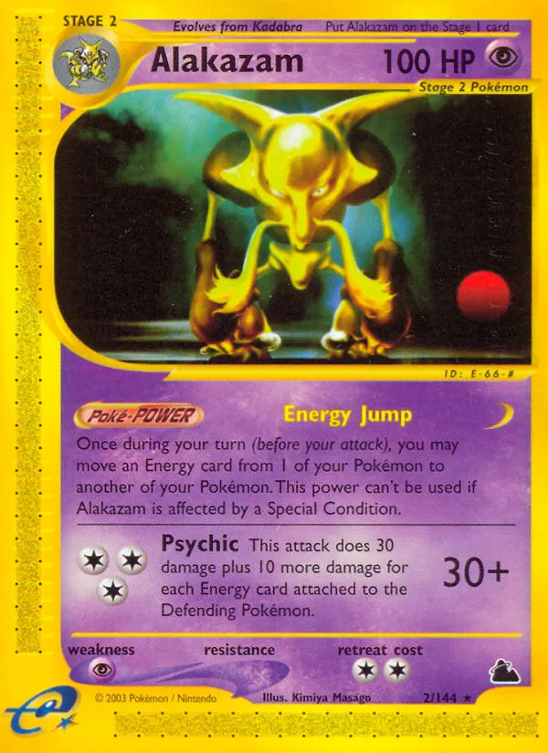 Alakazam #2 Skyridge Pokemon card