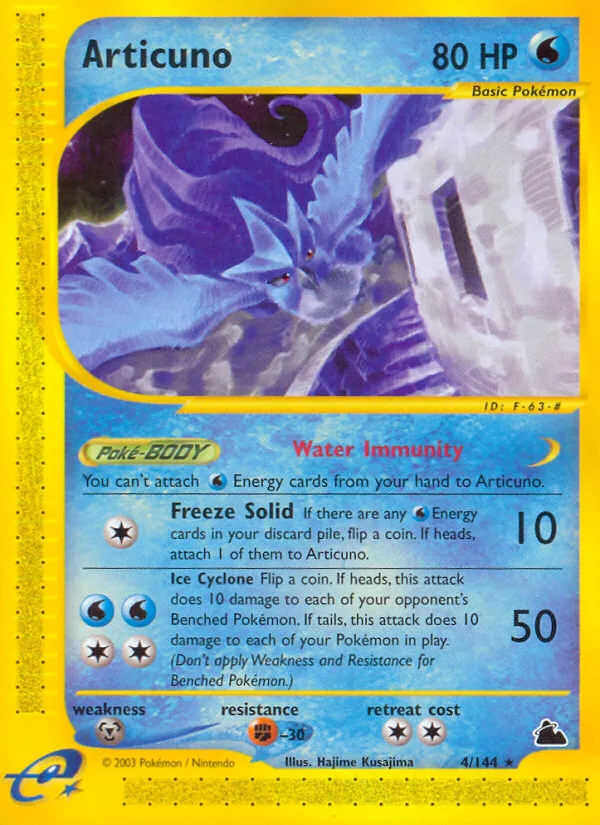 Articuno #4 Skyridge Pokemon card