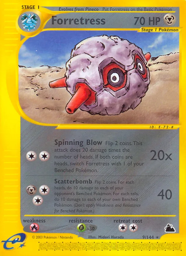 Forretress #9 Skyridge Pokemon card