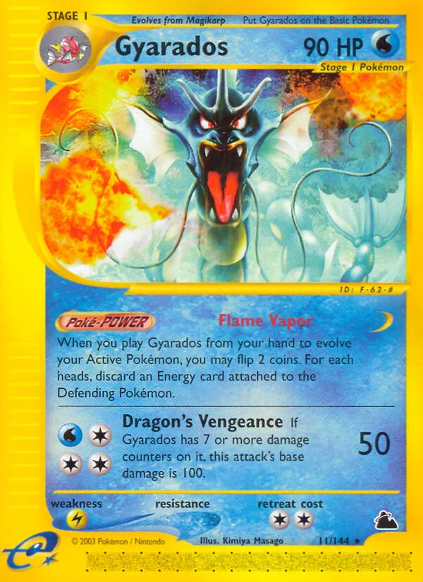 Gyarados #11 Skyridge Pokemon card