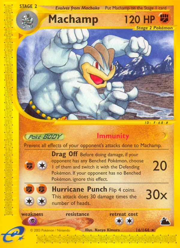 Machamp #16 Skyridge Pokemon card