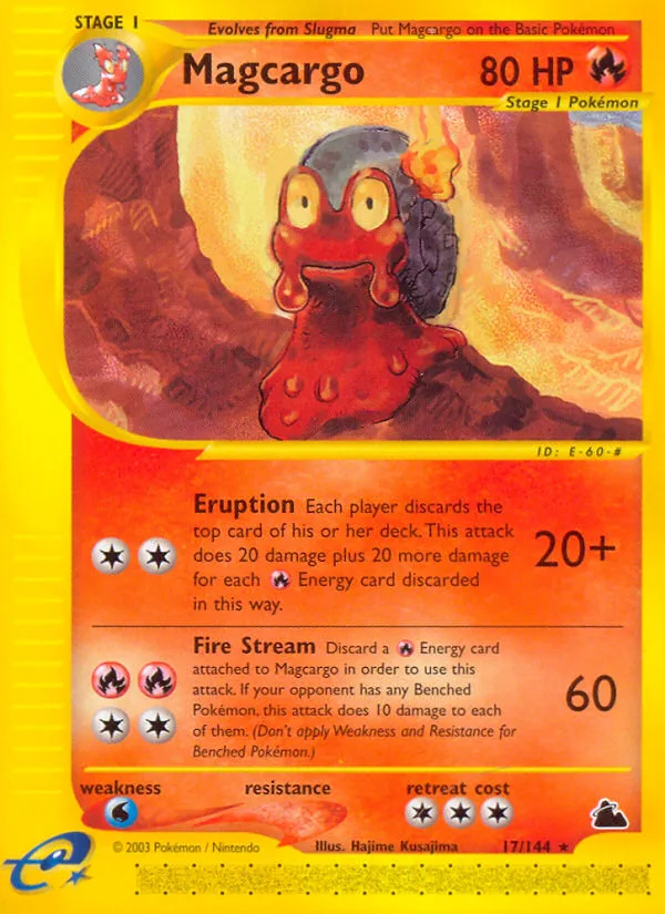 Magcargo #17 Skyridge Pokemon card