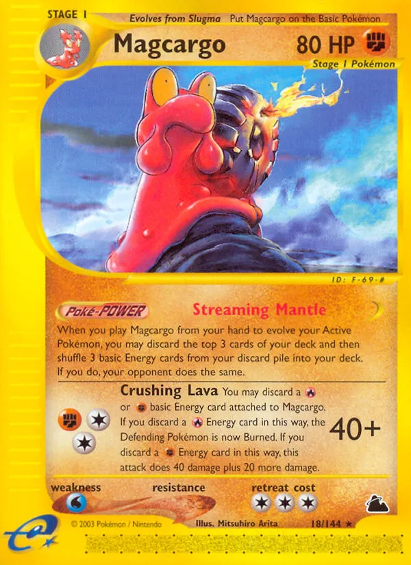 Magcargo #18 Skyridge Pokemon card