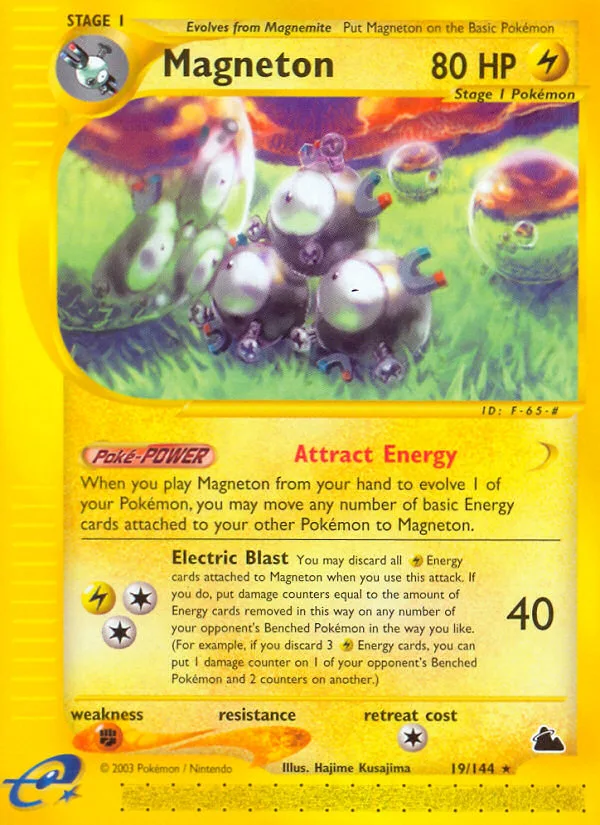Magneton #19 Skyridge Pokemon card