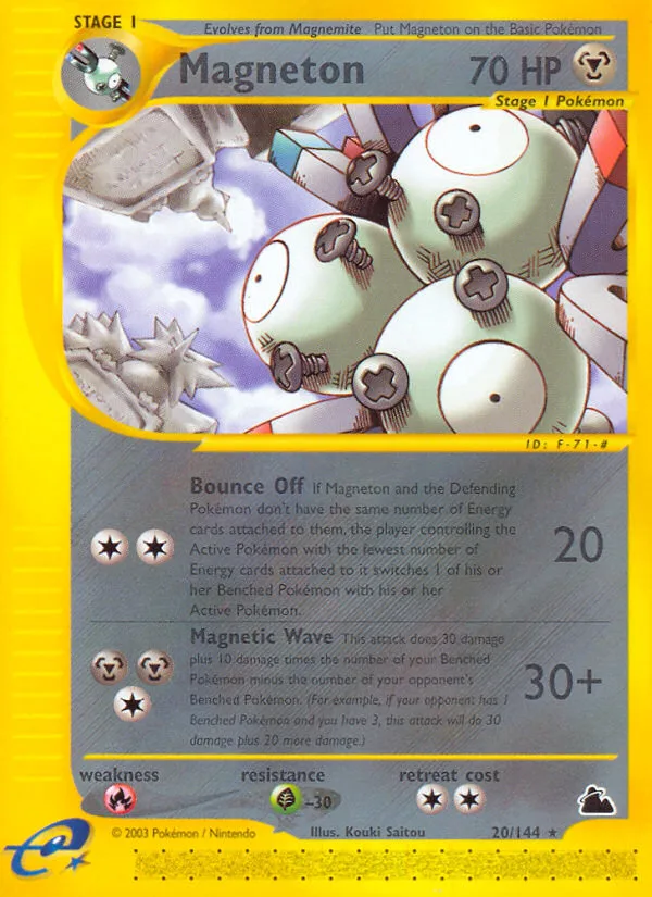 Magneton #20 Skyridge Pokemon card