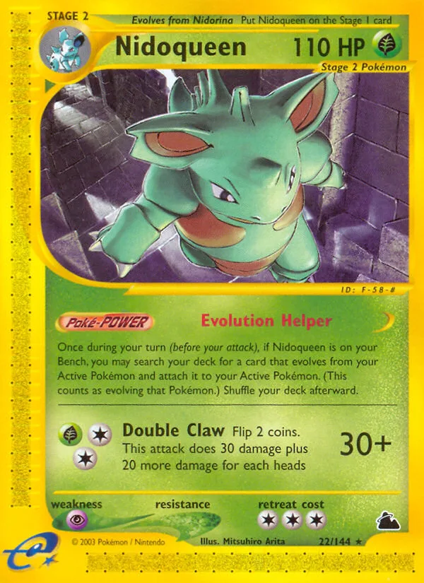 Nidoqueen #22 Skyridge Pokemon card