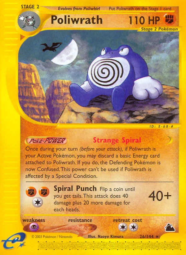 Poliwrath #26 Skyridge Pokemon card