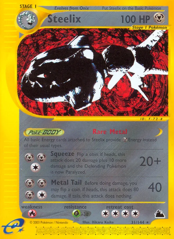 Steelix #31 Skyridge Pokemon card