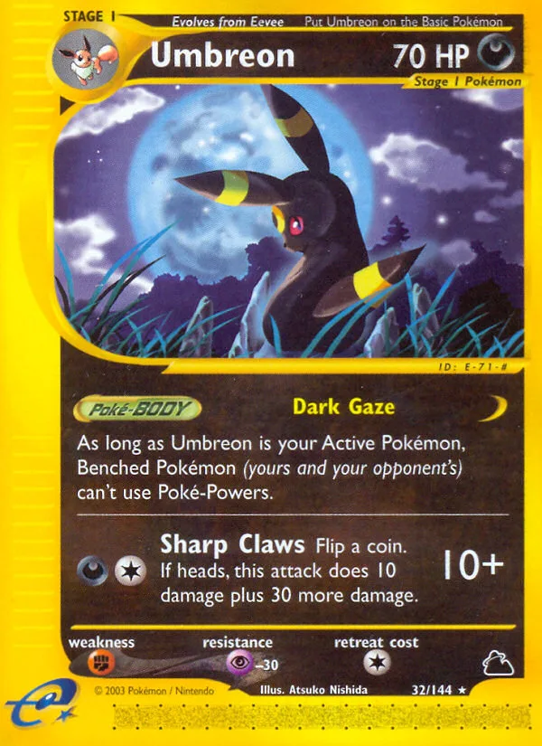Umbreon #32 Skyridge Pokemon card