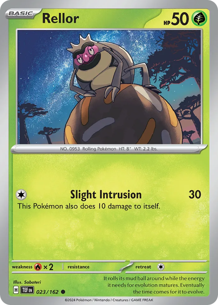 Rellor #23 Temporal Forces Pokemon card