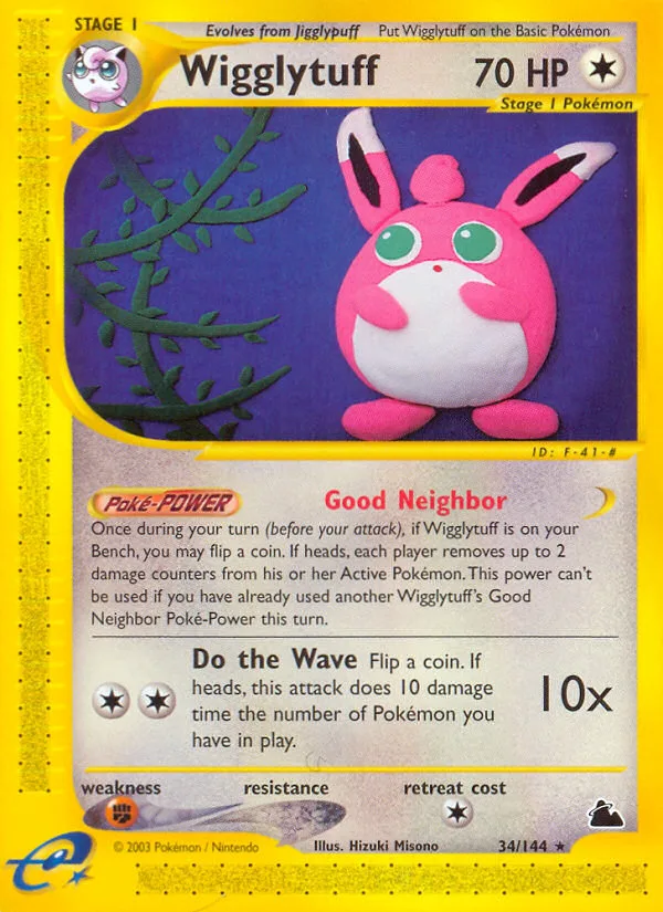 Wigglytuff #34 Skyridge Pokemon card