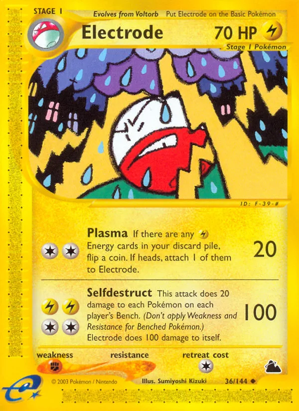 Electrode #36 Skyridge Pokemon card