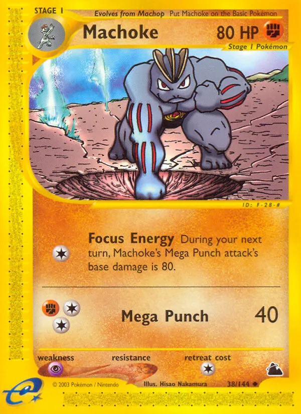 Machoke #38 Skyridge Pokemon card