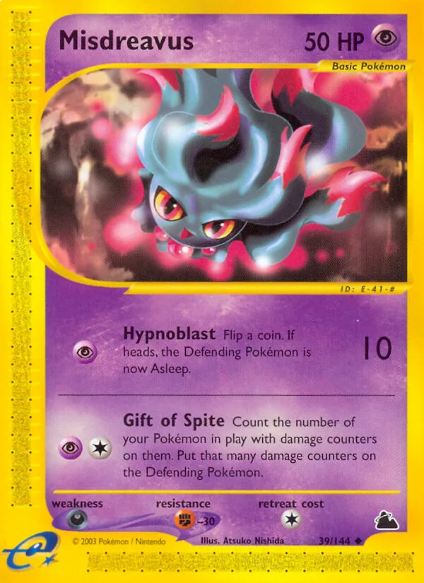 Misdreavus #39 Skyridge Pokemon card