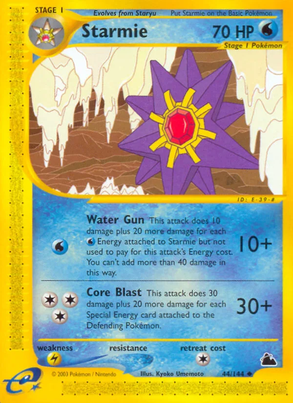 Starmie #44 Skyridge Pokemon card