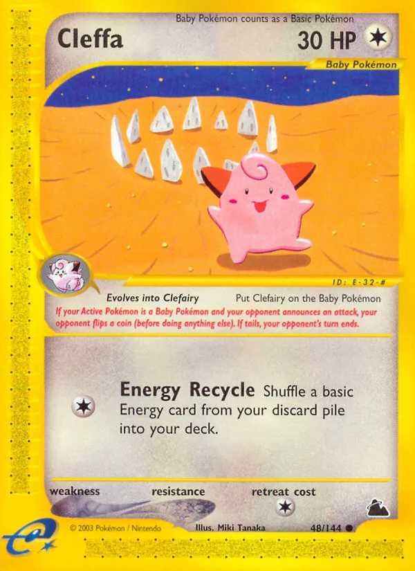Cleffa #48 Skyridge Pokemon card