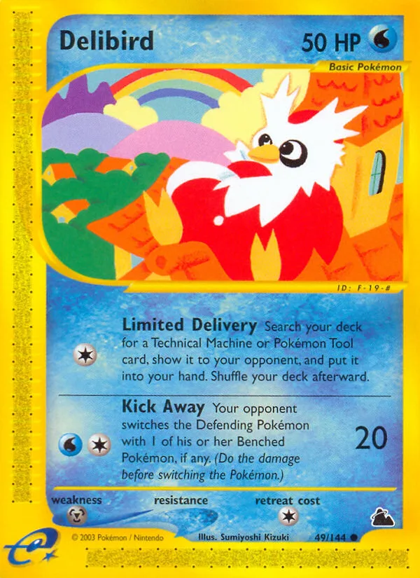 Delibird #49 Skyridge Pokemon card
