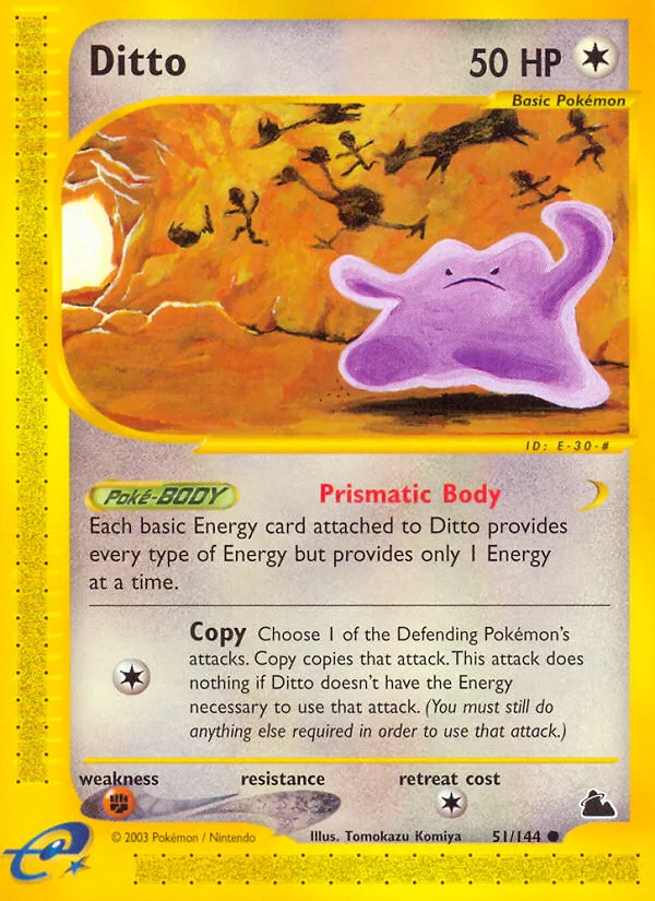 Ditto #51 Skyridge Pokemon card