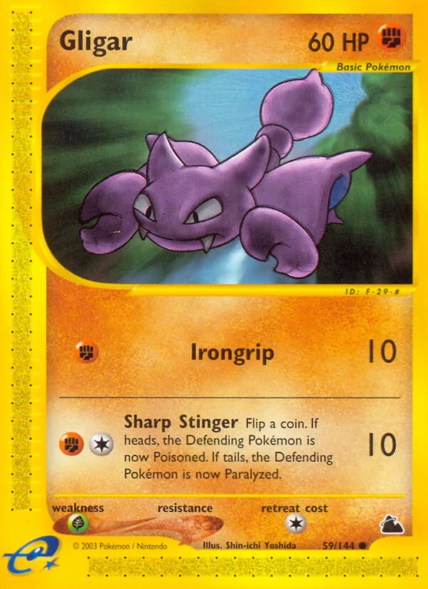 Gligar #59 Skyridge Pokemon card