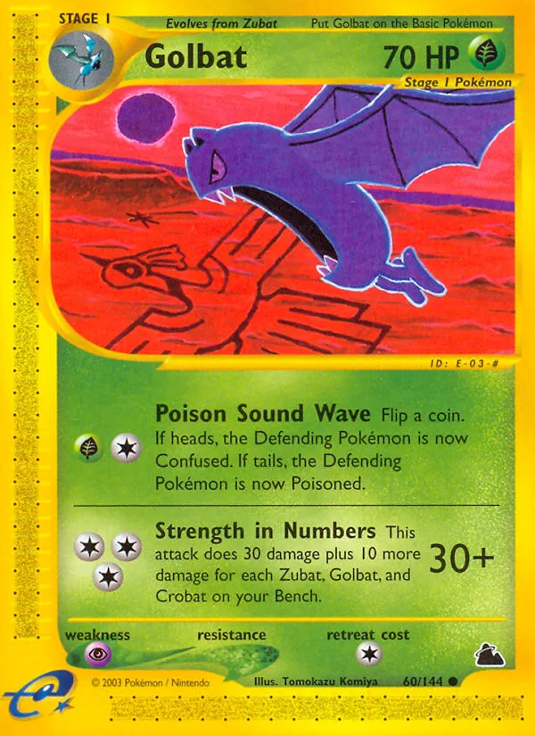 Golbat #60 Skyridge Pokemon card