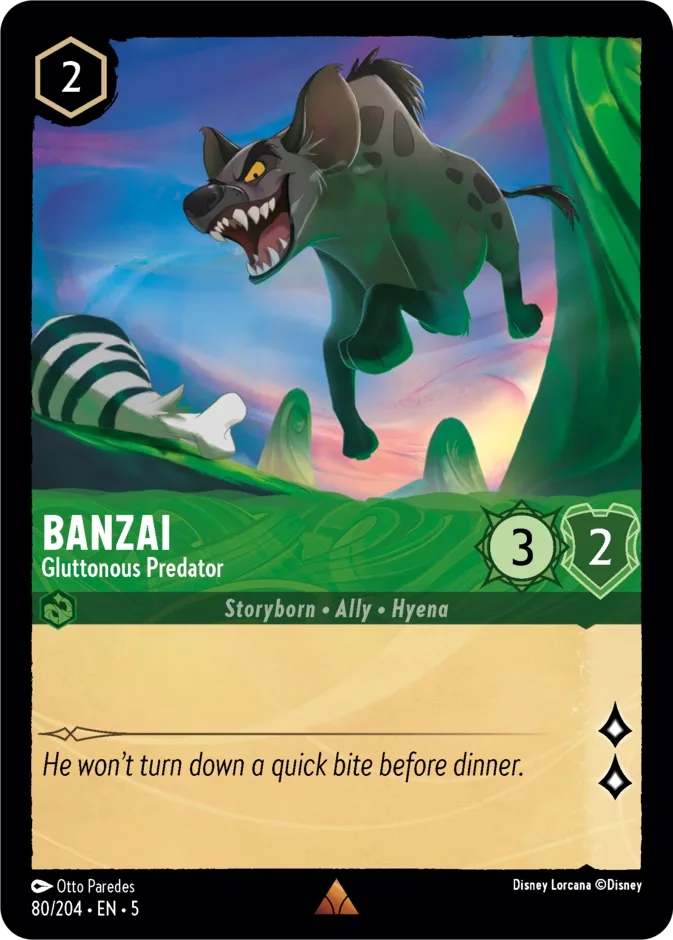 Banzai #80 Shimmering Skies Disney Lorcana card