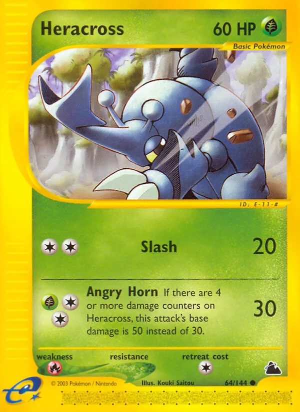 Heracross #64 Skyridge Pokemon card