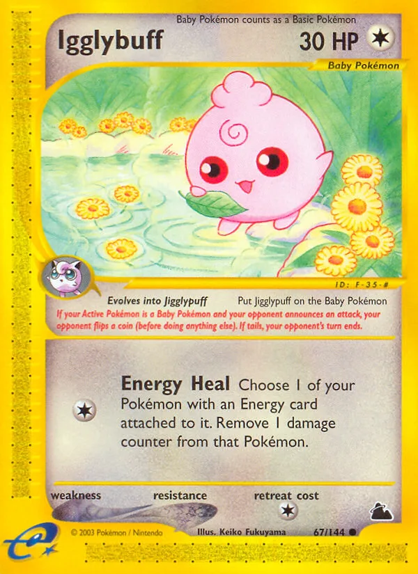 Igglybuff #67 Skyridge Pokemon card
