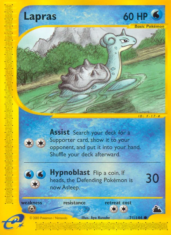 Lapras #71 Skyridge Pokemon card