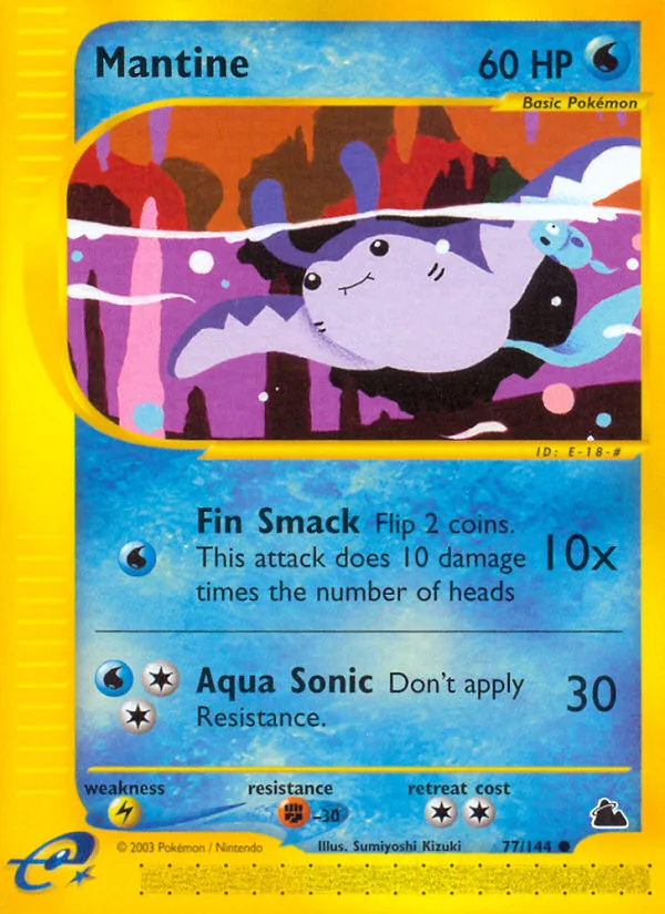Mantine #77 Skyridge Pokemon card