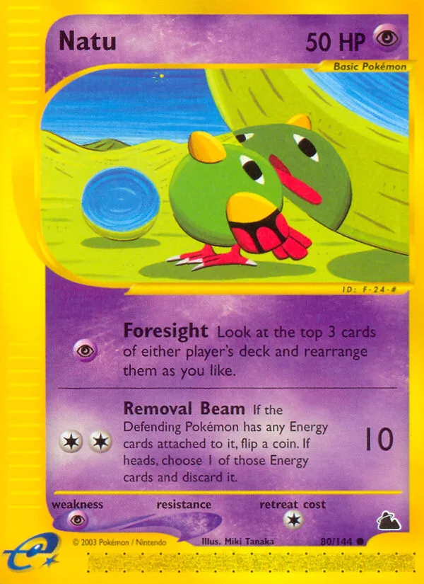 Natu #80 Skyridge Pokemon card