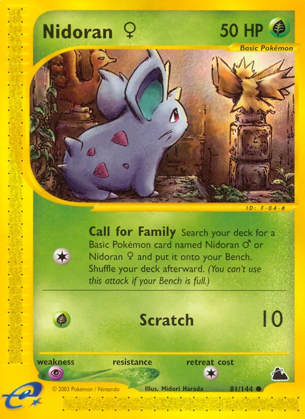 Nidoran ♀ #81 Skyridge Pokemon card