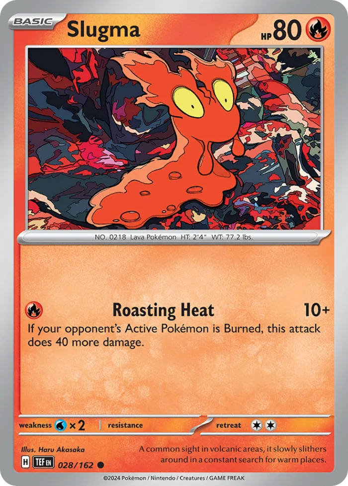 Slugma #28 Temporal Forces Pokemon card