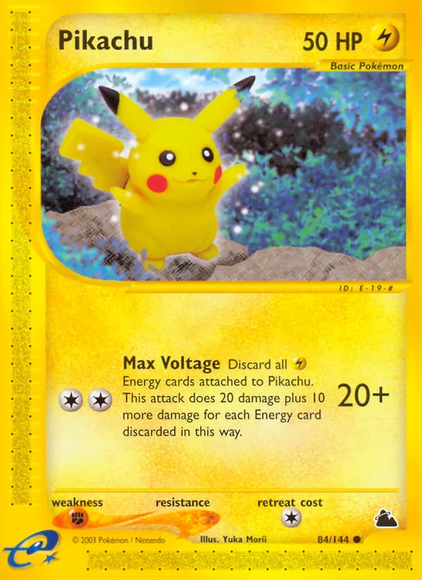 Pikachu #84 Skyridge Pokemon card