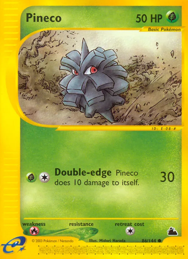 Pineco #86 Skyridge Pokemon card