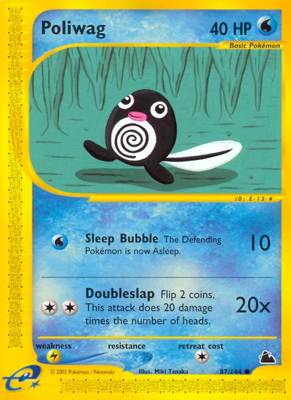 Poliwag #87 Skyridge Pokemon card