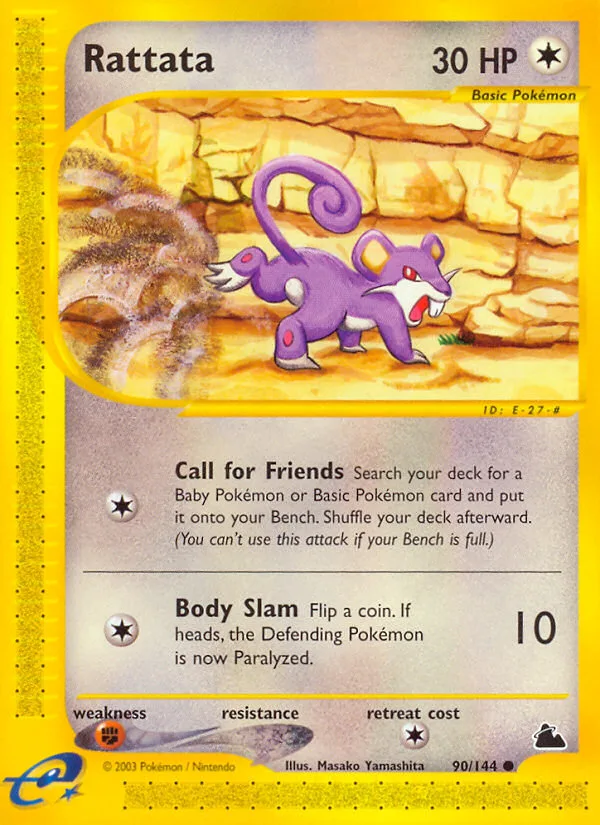 Rattata #90 Skyridge Pokemon card