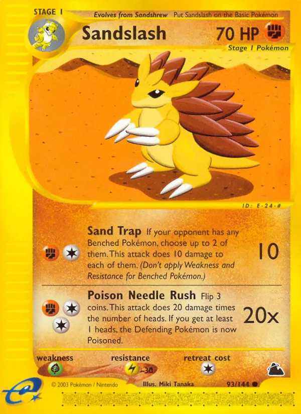 Sandslash #93 Skyridge Pokemon card
