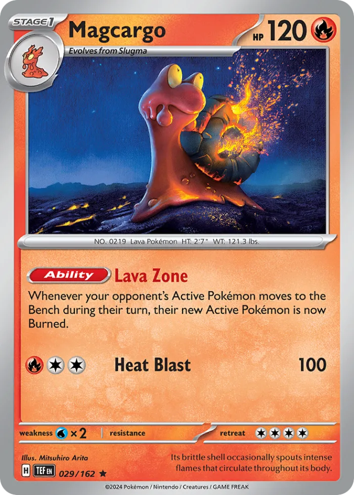 Magcargo #29 Temporal Forces Pokemon card