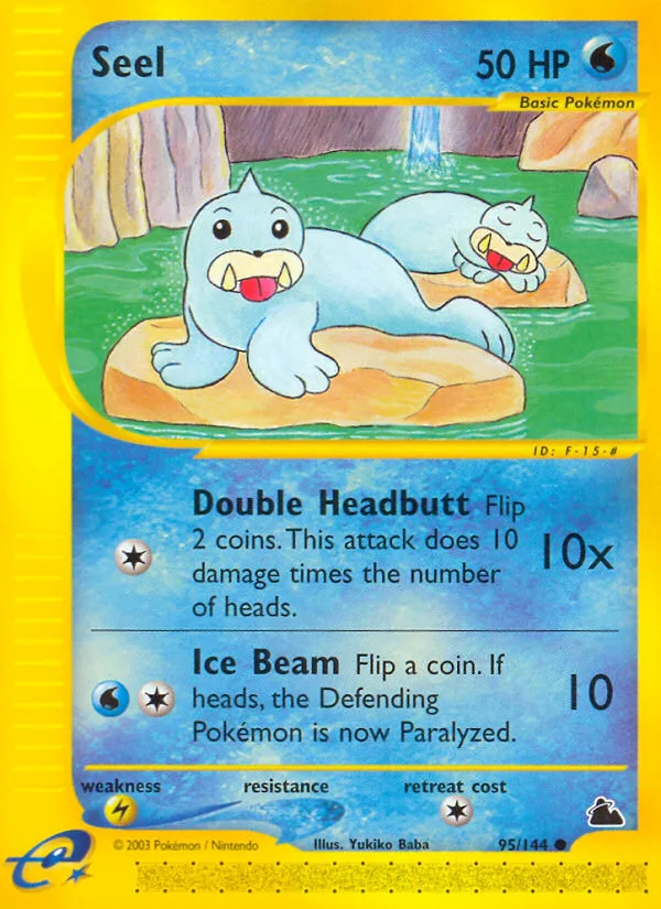 Seel #95 Skyridge Pokemon card