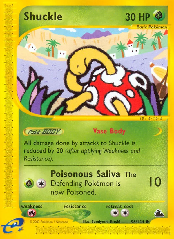 Shuckle #96 Skyridge Pokemon card