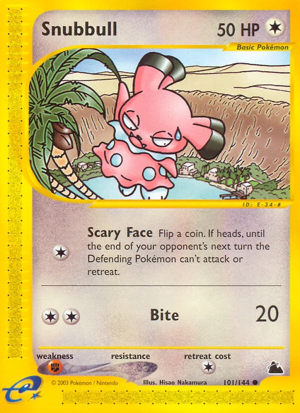 Snubbull #101 Skyridge Pokemon card