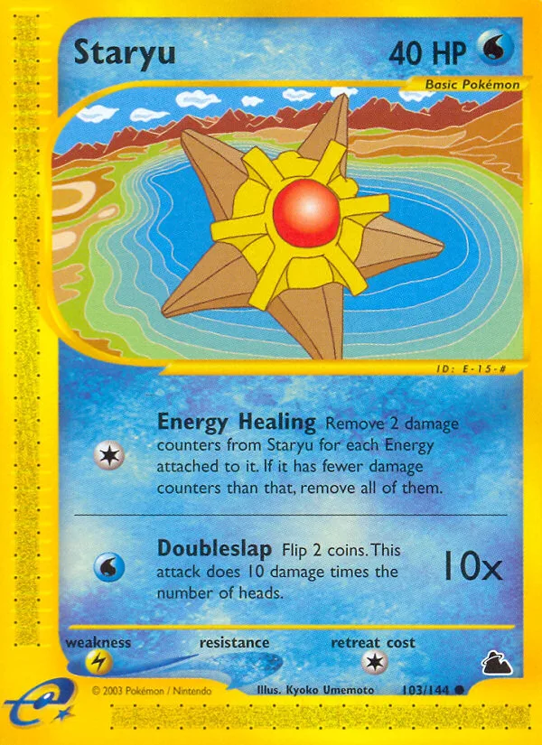Staryu #103 Skyridge Pokemon card