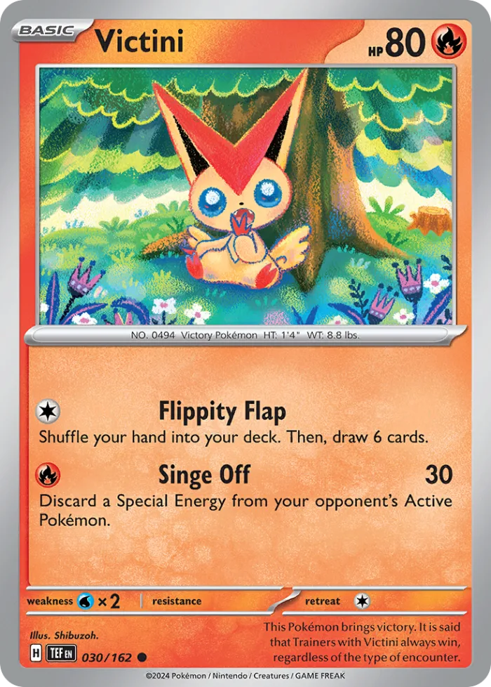 Victini #30 Temporal Forces Pokemon card