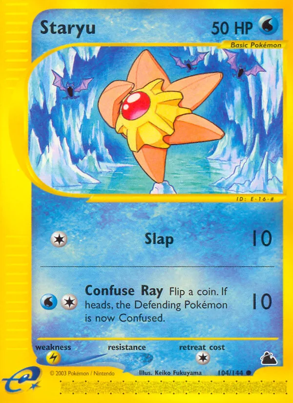 Staryu #104 Skyridge Pokemon card