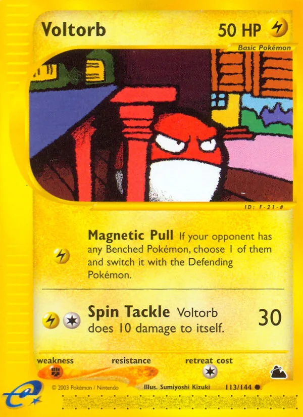 Voltorb #113 Skyridge Pokemon card