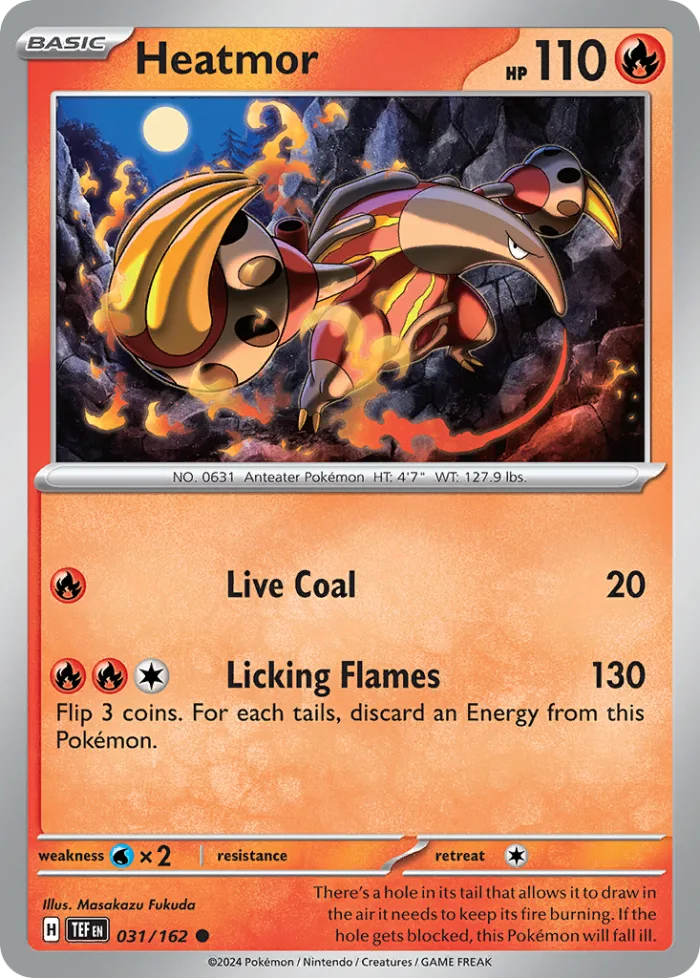 Heatmor #31 Temporal Forces Pokemon card