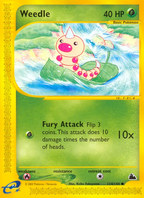 Weedle #114 Skyridge Pokemon card