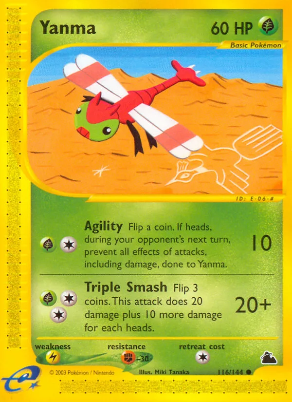 Yanma #116 Skyridge Pokemon card