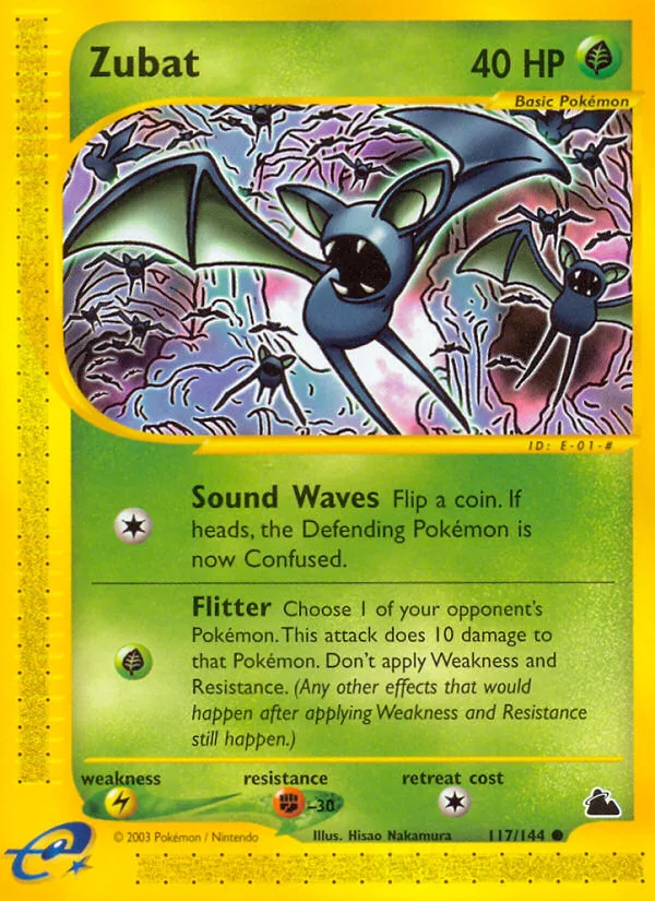 Zubat #117 Skyridge Pokemon card