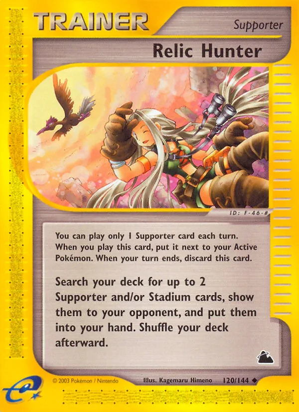 Relic Hunter #120 Skyridge Pokemon card